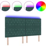  LED vzglavje z LED lučmi Diamantni Temno zelena 90 cm Žamet, (5000043951) | Shoptok.si