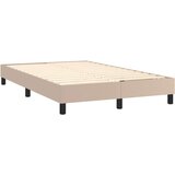  Krevet s oprugama i madrac cappuccino 120x200cm od umjetne kože | shoptok.hr