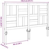  Uzglavlje za krevet s uzglavljem Vosak smeđa 145,5 x 4 x 104 cm | shoptok.hr