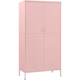 Furnova Garderobna omara roza 90x50x180 cm jeklo, (21930119) | Shoptok.si
