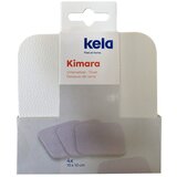 Kela SET PODMETAČA ZA ČAŠU KIMARA, 10x10x0,2cm PU-KOŽA BIJELA 4/1 | shoptok.hr