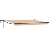 Ručna zlačivna tenda s LED diodama 4 × 3 m | shoptok.hr