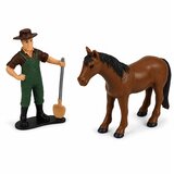  Agricultural Combine Harvester with Header and Plow Farmer Figures Horse Lights Sounds 4 pcs. | shoptok.hr