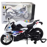  Sportski motocikl metalna svjetla zvukovi bijeli s1000 1:12 | shoptok.hr