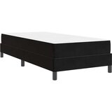 Box Postelja z vzmetnico z vzmetnico Črna 80 x 220 cm blago, (5000125760) | Shoptok.si
