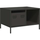 vidaXL Klubska mizica črna 68,5x50x43,5 cm valjano jeklo | Shoptok.si