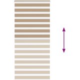 Zebra zavjesa Pješčano smeđa 95x200 cm Širina tkanine 90,9 cm Poliester | Shoptok.si