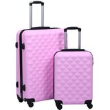  2-dijelni set čvrstih kovčega ružičasti ABS | shoptok.hr