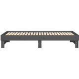  Dnevni ležaj na izvlačenje sivi 2x(100x200) cm masivna borovina | shoptok.hr