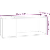 TV ormarić siva boja betona 80 x 24 x 32 cm od iverice | shoptok.hr