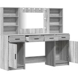  Set za toaletni stolić od 3 komada sivi Sonoma konstruirano drvo | shoptok.hr