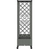  Povišeni krevet s mrežom i krovom Svjetlosiva 203 x 40 x 127 cm | shoptok.hr
