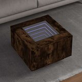 vidaXL Stolić za kavu LED boja hrasta 60x60x40 cm konstruirano drvo | shoptok.hr