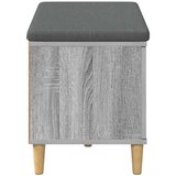  Haldna klop z blazino z vrati Siva Sonoma 80 x 38 x 46 cm, (5000155653) Slike