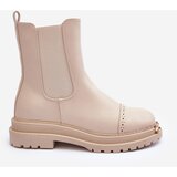 Boto Women's Leather Ankle Boots Beige Nialee | ePonuda.com