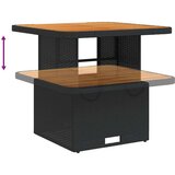  3-dijelni bistro set s jastucima crni od poliratana | shoptok.hr