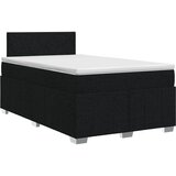  Boxspring krevet s madracem Crna 120 x 190 cm Tkanina | shoptok.hr