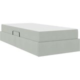  s madracem i skladištem Svijetlo siva 90 x 200 cm Baršun | shoptok.hr