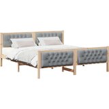  Konstrukcija postelje z vzglavjem Svetlo siva 180 x 200 cm, (5000084163) | Shoptok.si