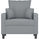  Fotelja svjetlosiva 60 cm od tkanine | shoptok.hr