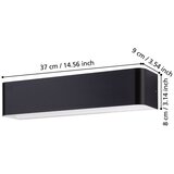 Eglo 901018 - led zidna svetiljka sania LED/12W/230V 3000K crna | Eponuda.com