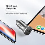 Ugreen avtopolnilec USB + USB-C PD 18W siv - box | Shoptok.si