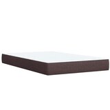 vidaXL Box spring postelja z vzmetnico temno rjava 100x200 cm blago | Shoptok.si