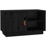 Maison Chic TV omarica - TV enota - Televizijska omarica črna 100x34x40 cm trdna borovina, (21700215) Cene