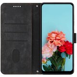 INORCO Preklopna torbica za Nokia C12 4G / C12 Pro / C12 Plus Skin-touch stojalo z natisnjenimi črtami PU usnjen denarnica ovitek za telefon, (22035973) | Shoptok.si