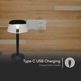  LED prigušiva punjiva dodirna stona lampa LED/3W/5V 3000-6000K crna | Eponuda.com