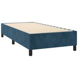 Box spring krevet s madracem tamnoplavi 100x200 cm baršunasti | shoptok.hr