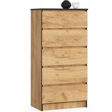 AKORD KOMODA K60 5SZ CLP OAK CRAFT, (21703054) Cene