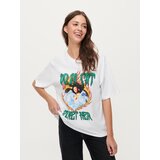 House - Loose fit majica kratkih rukava Doja Cat - Bijela Cijene