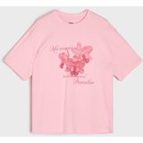 Sinsay Pamučna majica s cvjetnim printom | shoptok.hr