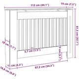 Pokrivač radijatora 2 pcs Hrast sonoma 112 x 19 x 81,5 cm | shoptok.hr