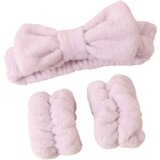 INF 3-delni komplet žametnih naglavnih trakov za umivanje obraza in ličila Purple, (22127028) | Shoptok.si