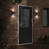  Vanjska zidna svjetiljka crna od lijevanog aluminija | shoptok.hr