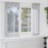  Zavjese sa zavjesama 2 pcs Tamnosiva 140 x 175 cm Poliester | shoptok.hr