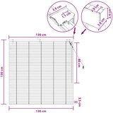  Venecijanska roleta Bijela 130 x 130 cm 35 mm | shoptok.hr
