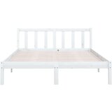  Okvir za krevet od masivne borovine bijeli 120 x 200 cm | shoptok.hr
