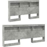  Skladišno uzglavlje Beton siva 135 cm Konstruirano drvo | shoptok.hr