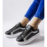 Gemre Black sneakers with silver embellishment Leo | Shoptok.si