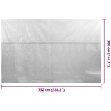  Plutajući PE solarni pokrov za bazen 732 x 366 cm sivi | shoptok.hr