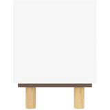 TV ormarić bijeli 80x30x40 cm od borovine i prirodnog ratana | shoptok.hr