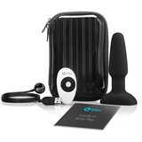 b-Vibe Vibracijski analni čep z rotacijo, črn Cene