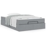  Konstrukcija postelje Svetlo siva 120 x 190 cm blago | Shoptok.si