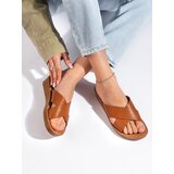 Shelvt Brown women's platform flip-flops Cijene