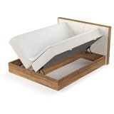 Maison de Rêve Kremno bela/v naravni barvi boxspring postelja s prostorom za shranjevanje 140x200 cm Asahi – | Shoptok.si