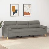  Trosjed s jastucima tamnosivi 210 cm od tkanine | shoptok.hr