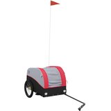 Prikolica za bicikl crno-crvena 30 kg željezna | shoptok.hr